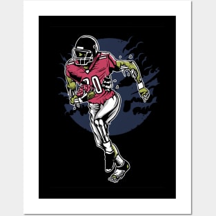 Zombie Football Posters and Art